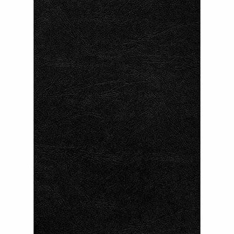 Gold Sovereign Binding Cover Leathergrain 250GSM A4 Black Pack 100