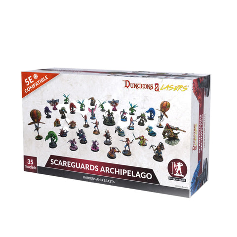 Dungeons & Dragons Dungeons & Lasers: Miniatures Raiders And Beasts Of Scareguards Archipelago