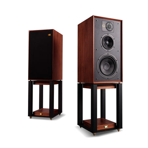 Wharfedale LINTON 85th Loudspeakers with Floor Stands - Pair (Mahogany)