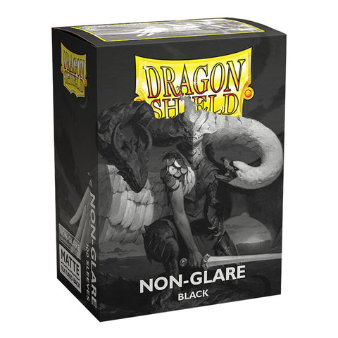 Arcane Tinmen Dragon Shield Standard 100ct Non Glare Matte Black Sleeves 63x88mm