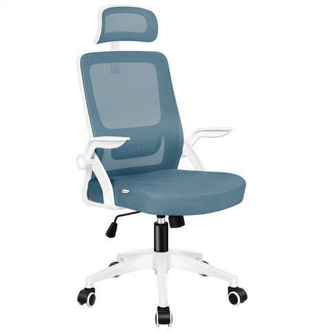 ALFORDSON Mesh Office Chair Executive Fabric Seat Tilt Computer (Blue)