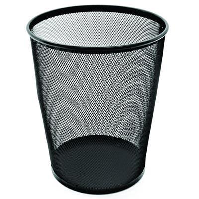 Esselte Metal Mesh Waste Bin 19 Litre Black