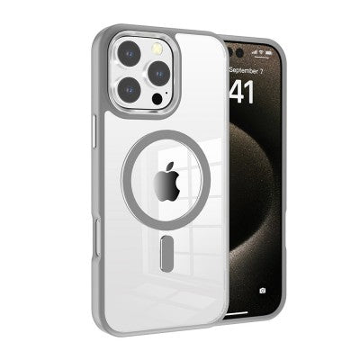 Redefine Clear Case with Metal Lens for iPhone 16 Pro - Grey