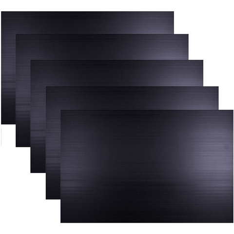 5 Pack Quill Polypropylene PP Sign Board 5mm 500x770mm Black