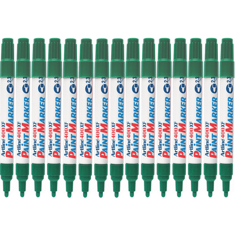 Artline 400XF Box 15 Paint Marker Bullet 2.3mm (Green)