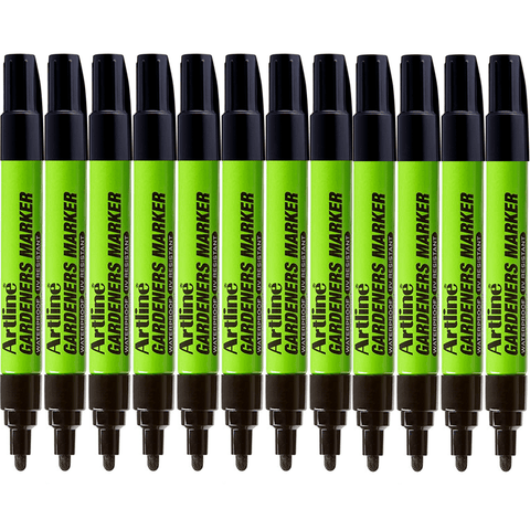 Artline Box 12 Garden Waterproof Permanent Marker 2.3mm (Black)