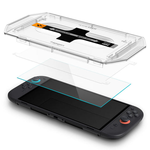 Spigen Nintendo Nintendo Switch 2 GLAS.tR EZ Fit 2PCS Video Game Accessories - Clear