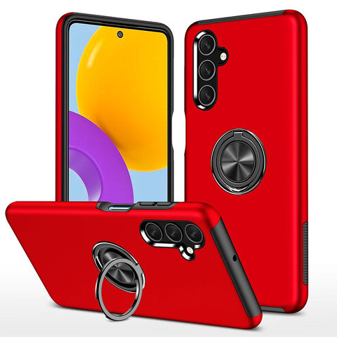 Redefine Magnetic Ring Holder Case for Samsung Galaxy A34 5G (Red)