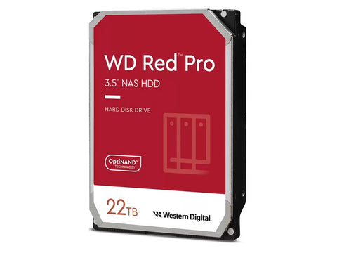 WD Red Pro 22TB 7200RPM WD221KFGX SATA 6GB/s 3.5" NAS Hard Disk Drive