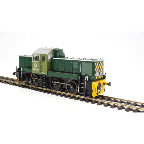 Heljan OO Class 14 Train Pack BR Green D9553 with 4 BR Black Dogfish Wagons