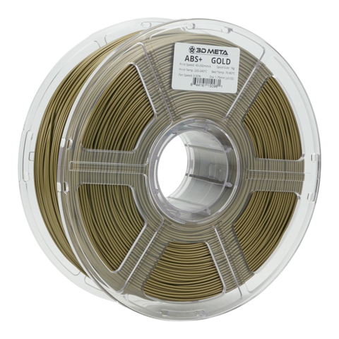 3D META ABS+ 3D Printing Filament - Gold