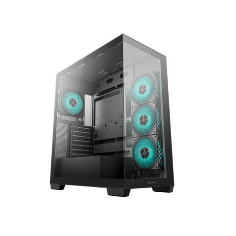 DeepCool G580 4F Panoramic ATX Mid-Tower Case, 4 x Pre Installed Fans Single -