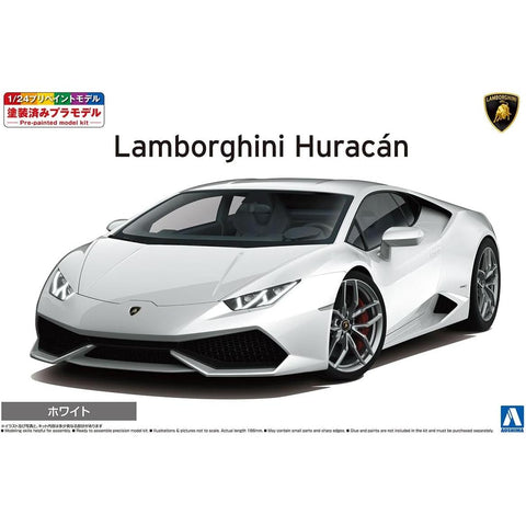 Aoshima 1/24 14 Lamborghini Huracan White