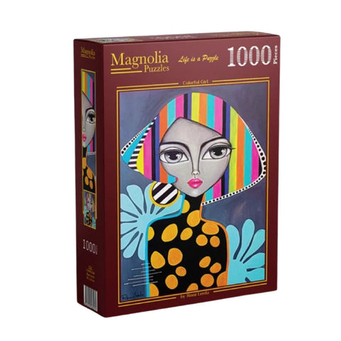 Magnolia 1000-Pieces Colorful Girl Romi Lerda Puzzle