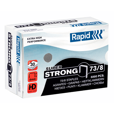 Rapid Super Strong Staples 73/8 Box 5000