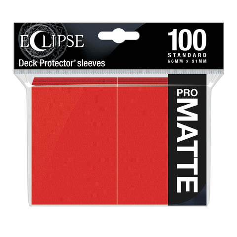 Ultra Pro: UP15616 Eclipse Matte Standard Sleeves 100 pack Apple Red