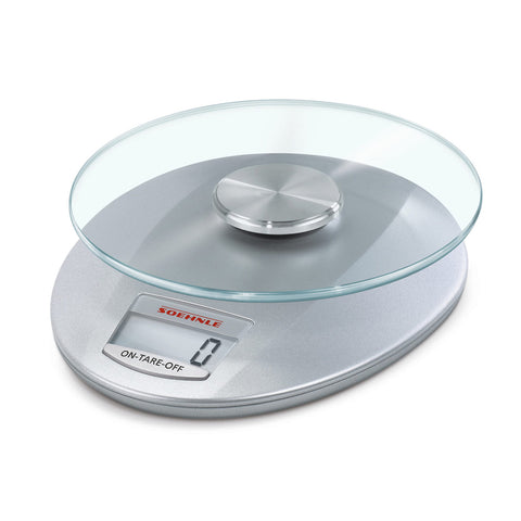 Soehnle Roma Digital LCD Kitchen Food Weigh Scale w/ Removable Plate SLV 5kg