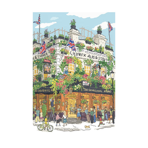 Robotime 1000-Pieces Pub in London Puzzle