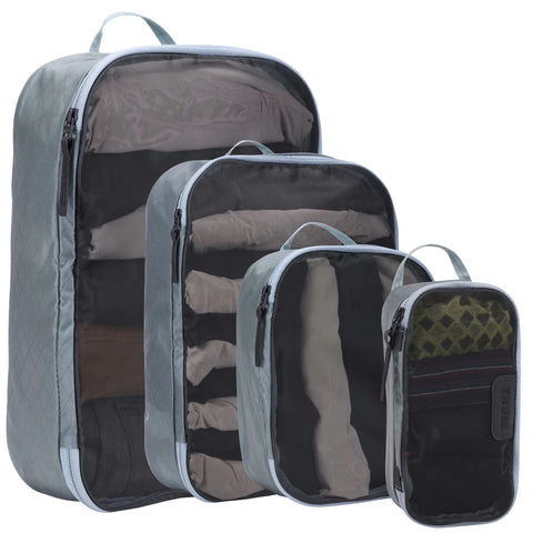 Thule Packing Cube Set of 4 Travel Organiser Bags XS, S, M and L in Pond Grey
