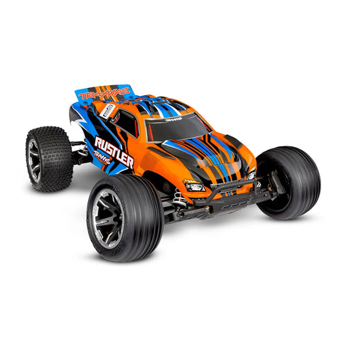 Traxxas Rustler XL-5 RC Stadium Truck Electric 2WD 1/10 Scale RTR (Orange)