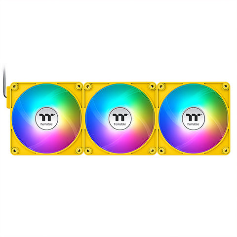 Thermaltake CT140 EX ARGB Standard Blades 140mm PWM Bumblebee Fan [3 Pack]