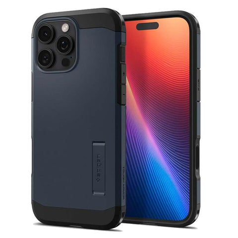 Spigen Apple iPhone 16 Pro Max Tough Armor T AI (MagFit) Case - Metal Slate