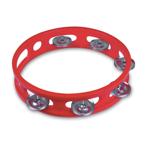 Bontempi Tambourine With Metal Cymbals Music Instrument Red 155x165x33mm