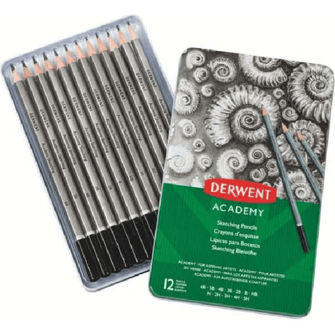 Derwent Academy Pencils Sketching (Graphite) [Tin 12]
