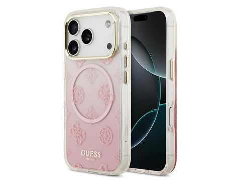 Guess Peony Gradient Glitter Edition for iPhone 17 Pro Max - Pink