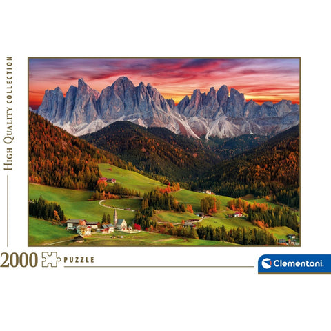 Clementoni Val Di Funes 2000 Piece Jigsaw Puzzle Set