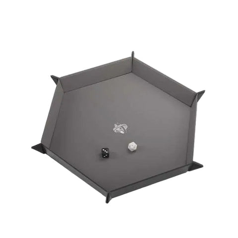 Gamegenic Magnetic Dice Tray Hexagonal (Black/Gray)