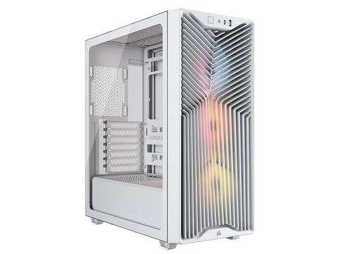 Corsair 3200D RS ARGB Tempered Glass Mid-Tower Case (White)