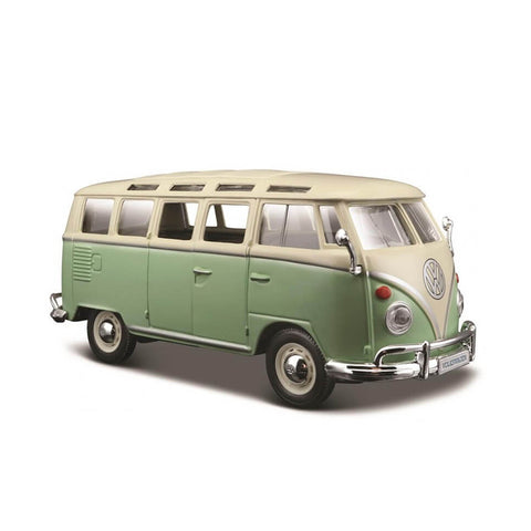 Maisto Licensed 1:25 Scale Volkswagen Van Samba Diecast Model Toy Green