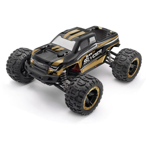 Blackzon 540101 1/16 Slyder MT 4WD Electric RC Monster Truck - Gold