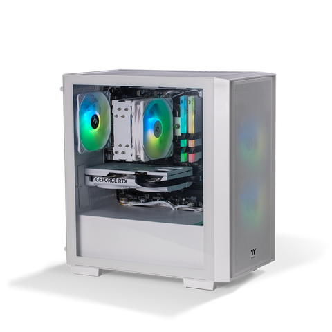 Thermaltake Genesis Ultimate V5 Snow Gaming Desktop PC (AMD 5600 / RTX 5060 / 16GB RAM)