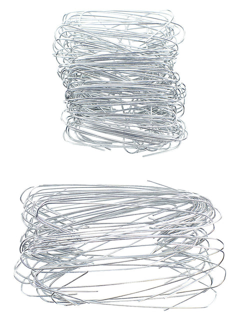 Christmas Warehouse - ACCSAA56 150x Silver Ornament Hooks | Multi Size Heavy Duty Tree Decoration Hangers Silver