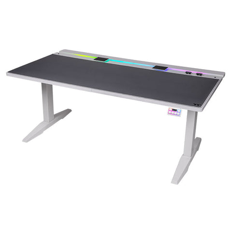 Thermaltake G700 RGB Electric Height Adjustable Gaming Desk (Snow Edition)