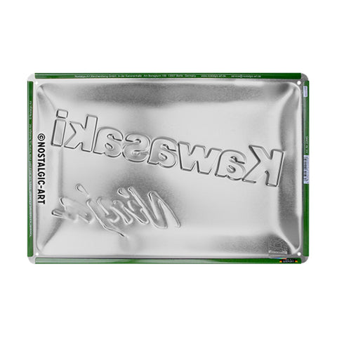 Nostalgic-Art Medium Kawasaki Ninja Embossed Steel Sign 20x30cm
