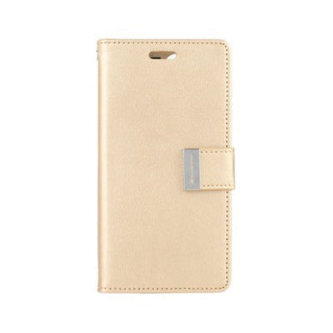 Goospery Rich Diary case for iPhone 14 Plus (Gold)