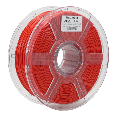 3D META ABS+ 3D Printing Filament - Red