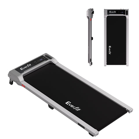 Everfit 3 in 1 Walking Pad Treadmill 12% Incline Under Desk 40cm Belt Silver