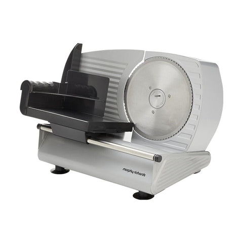 Morphy Richards Electric Food Slicer 200W DC Motor Stainless Steel (Silver)