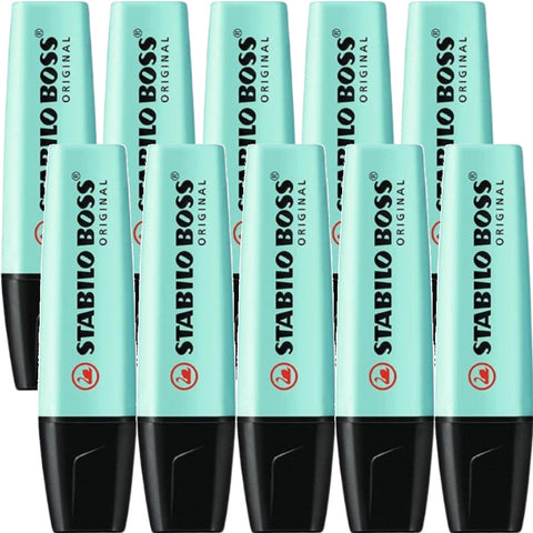 Stabilo Box 10 Boss Highlighter Pastel Touch Of (Turquoise)
