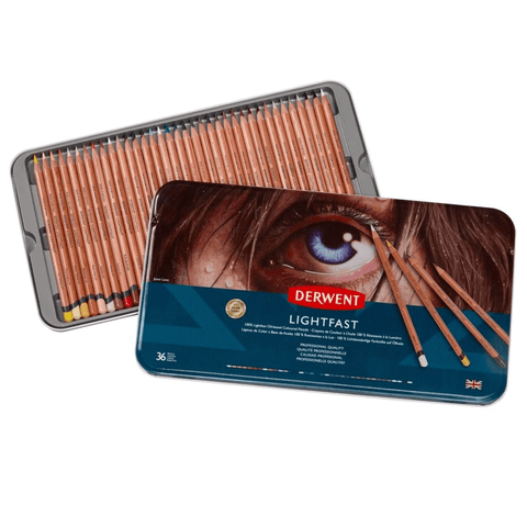 Derwent Lightfast Pencils - 36-Piece Tin Set