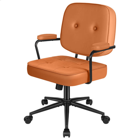 ALFORDSON Office Chair Ergonomic Executive Computer Work Seat PU Leather (Brown)