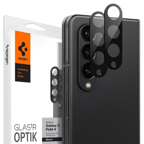 Spigen Samsung Galaxy Z Fold 4 GLAS.tR Optik Lens 2PCS Lens Protector (Black)
