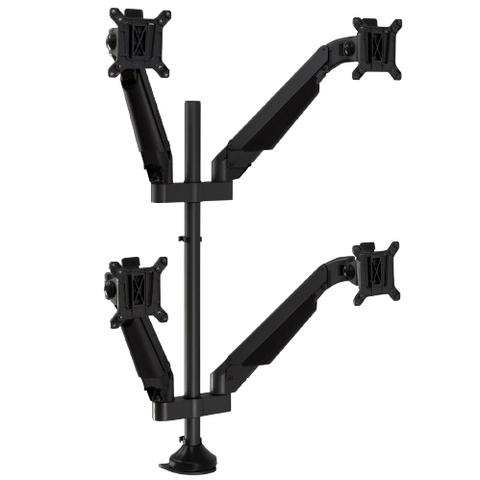 Desky Quad Monitor Arm - Black