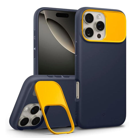 Spigen Apple iPhone 16 Pro Max Nano Pop Mag Kickstand Case - Blueberry Navy