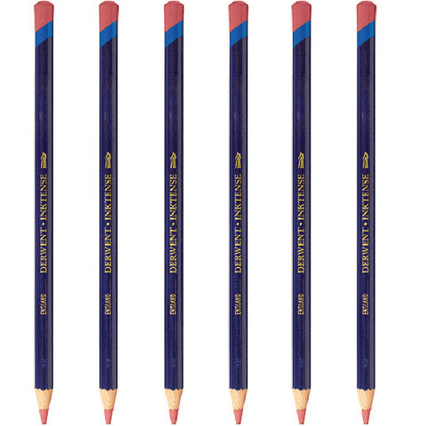 Derwent Inktense Pencil Chilli Red 0500 Pack 6