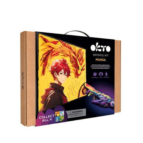 Okto DIY 3D Painting Manga 30x40cm - Fire